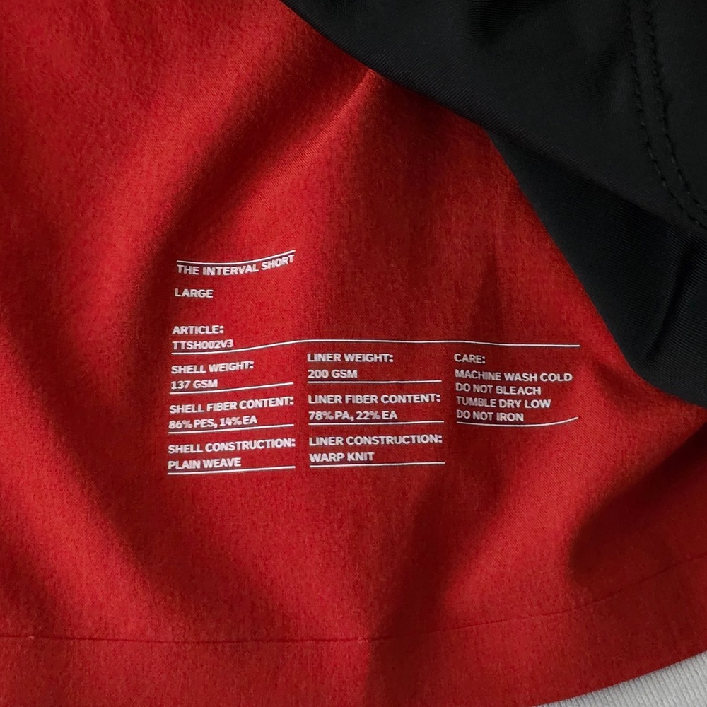 Ten Thousand Men The Interval Short Red Lined Training Gym Short TTSH002V3 Large - Picture 3 of 6